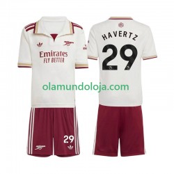 Camisola Arsenal Kai Havertz 29 Criança Equipamento Terceiro 2025-2026 Manga Curta
